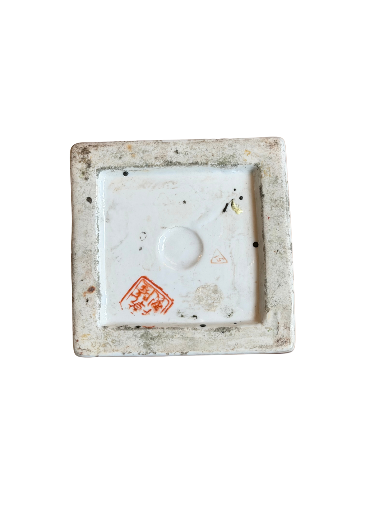 Pair of Chinese Famille Noire Porcelain Vases with Wooden Stands