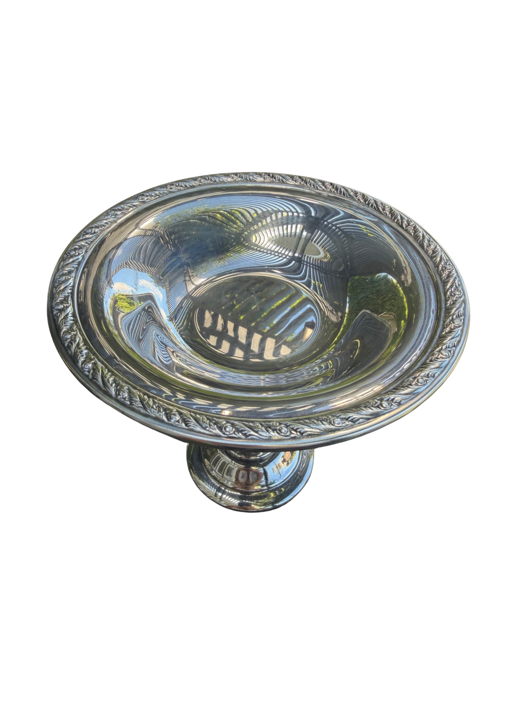 Wallace Silverplate Compote | American, Mid-Century