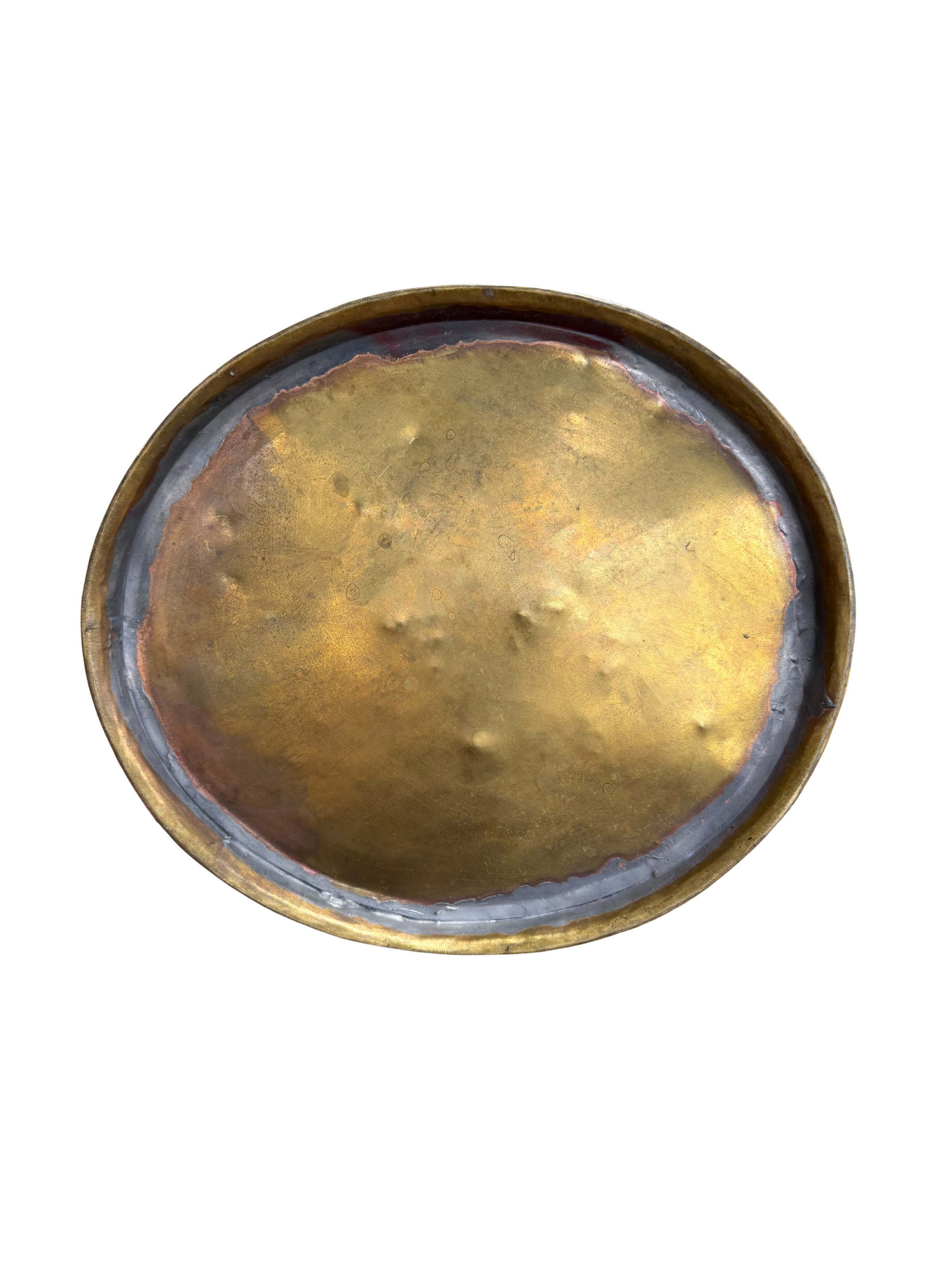 Vintage Brass Helmet Jardinière