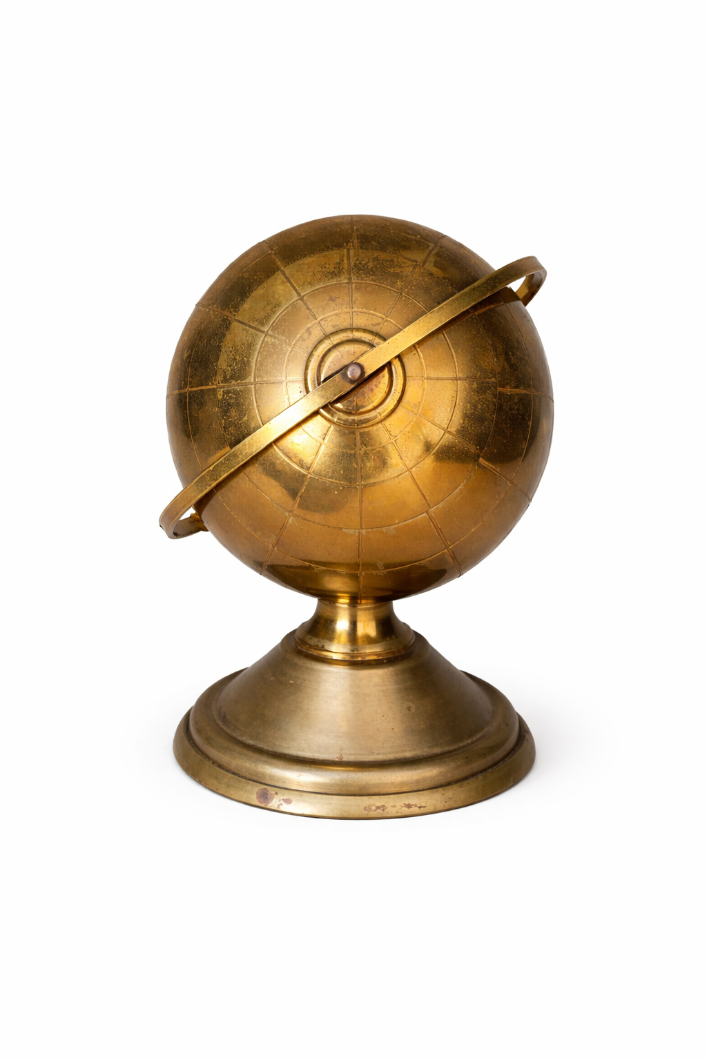 Vintage Brass Globe — 1933 Chicago World's Fair Art Deco Desk Object